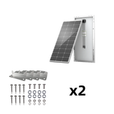 HQST 100 Watt 12 Volt 9BB Monocrystalline Solar Panel
