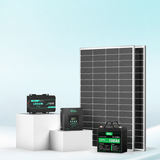HQST 400W 12V RV Solar Kit | 1280Wh LiFePO4 Battery, 1000W Inverter & 60A MPPT
