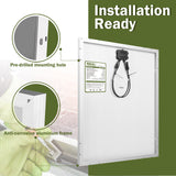 HQST 100 Watt Polycrystalline 12V Solar Panel (New)