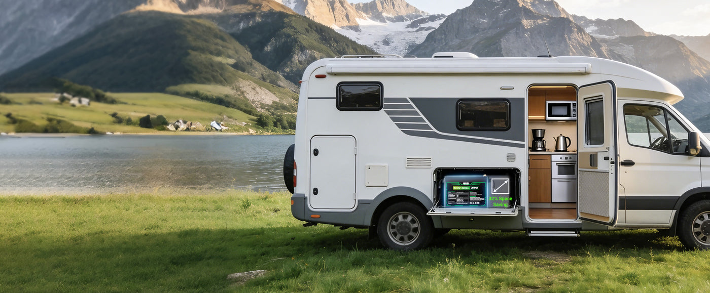 HQST 12V 300Ah compact LiFePO4 battery 