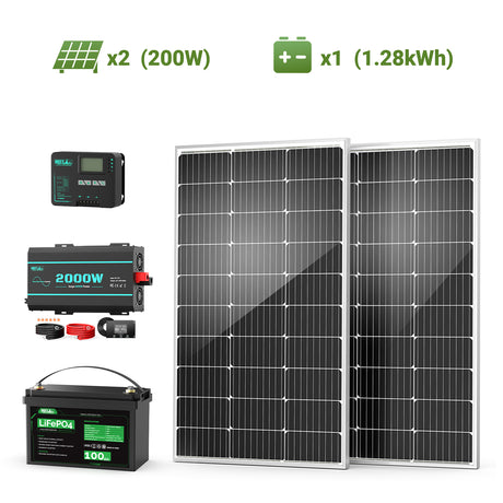 HQST RV Core Components Kit (200W | 1.28kWh)